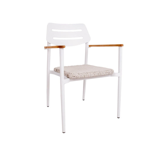 Garden Chair Wales | size: Width: 58cm, Height: 65cm | color: White | image: 1 | variant: 1011816