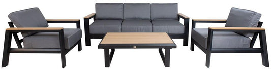 Garden Furniture Set East La Coruna | color: Oak/Grey | image: 1 | variant: 1006231