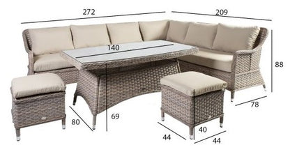 Garden Furniture Set East Melrose | color: Beige | image: 3 | variant: 1004846