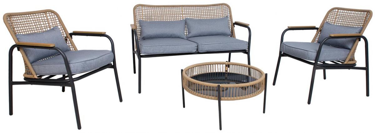 Garden Furniture Set East Merthyr Tydfil | color: Brown/Grey | image: 1 | variant: 1005646