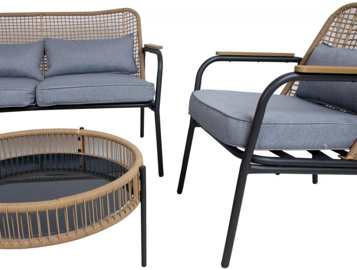 Garden Furniture Set East Merthyr Tydfil | color: Brown/Grey | image: 3 | variant: 1005646