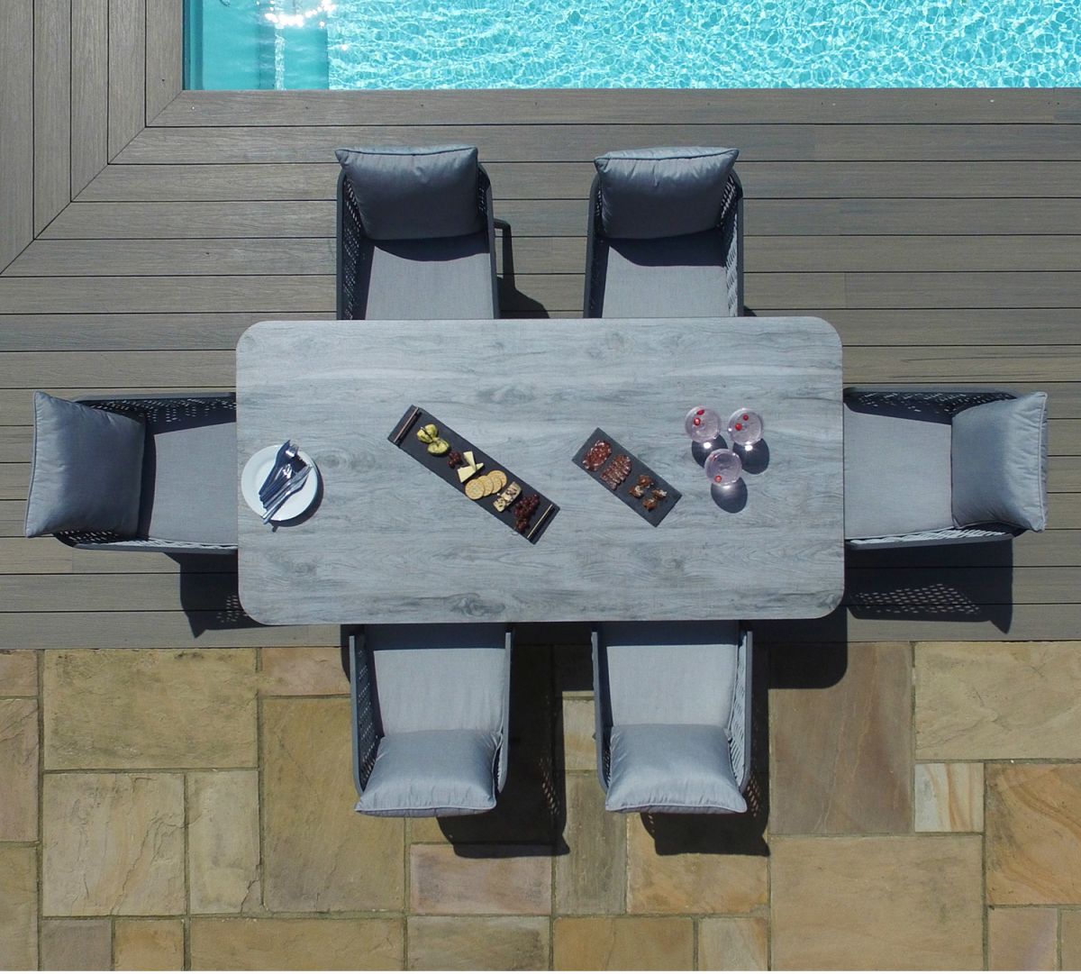 Garden Furniture Set East Newbury | color: Gray | image: 5 | variant: 1005644
