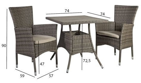 Garden Furniture Set East Newport | color: Brown | image: 4 | variant: 1004818