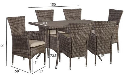 Garden Furniture Set East Newport | color: Brown | image: 4 | variant: 1004827