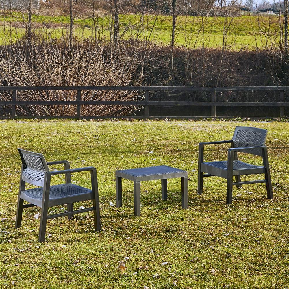 Garden Furniture Set East Zagreb | color: Beige/Black | image: 4 | variant: 1006048