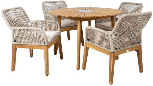 Garden Furniture Set Florida | color: Beige/Oak | image: 1 | variant: 1017557