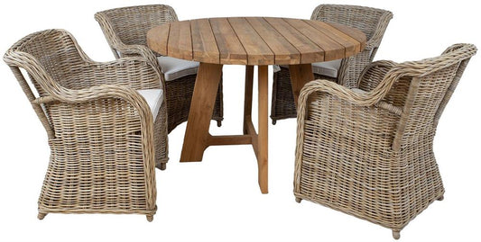 Garden Furniture Set Katalina 2 | color: Brown/Oak | image: 1 | variant: 1017554