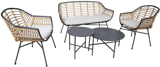 Garden Furniture Set Lunde 1 | color: Brown/Black | image: 1 | variant: 1016849