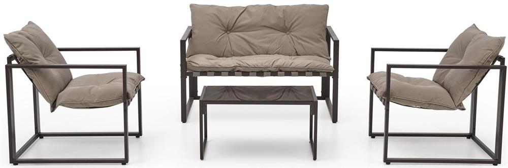 Garden Furniture Set Shark | color: Beige/Black | image: 1 | variant: 1012929