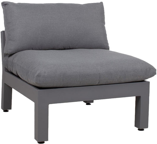 Garden Modular Sofa East Slough | size: Width: 93cm, Height: 66cm, Depth: 82cm | color: Gray | image: 1 | variant: 1006247