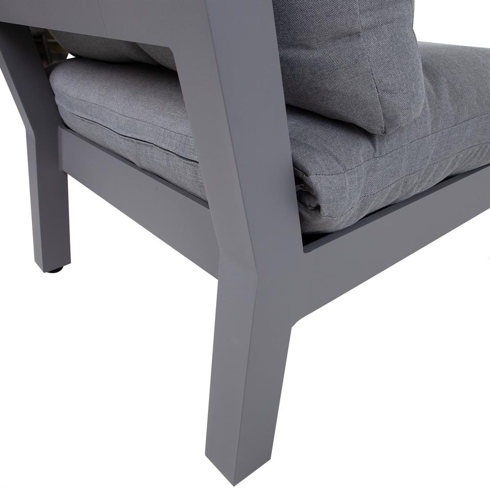 Garden Modular Sofa East Slough | size: Width: 93cm, Height: 66cm, Depth: 82cm | color: Gray | image: 5 | variant: 1006247