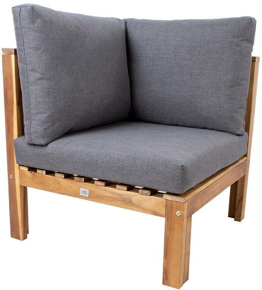 Garden Modular Sofa East Warwick | size: Width: 71cm, Height: 70cm, Depth: 71cm | color: Oak/Grey | image: 1 | variant: 1006248