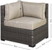 Garden Modular Sofa Newbury | size: Width: 76.5cm, Height: 74.5cm, Depth: 76.5cm | color: Brown/Beige | image: 1 | variant: 1000645