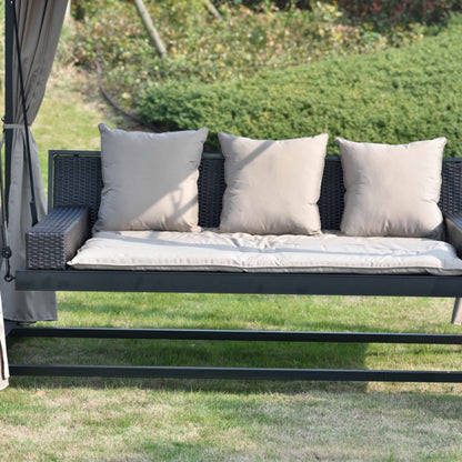 Garden Rocking Sofa Barcelona | color: Beige/Grey | image: 4 | variant: 1010592