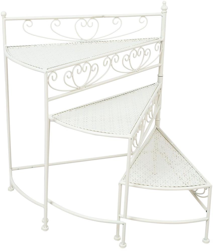 Garden Shelf East Chisinau | size: Width: 55cm, Height: 66cm | color: White | image: 1 | variant: 1006257