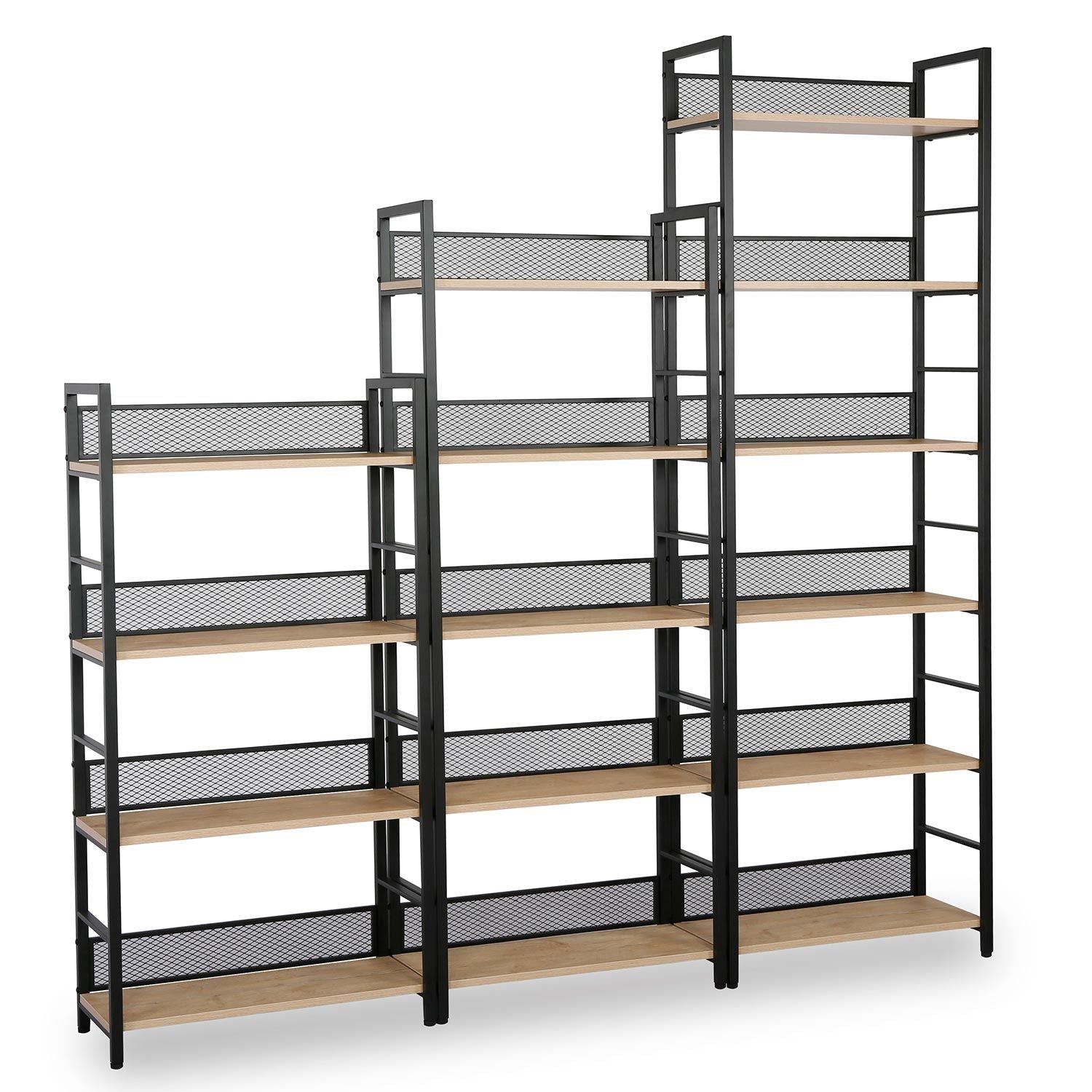 Garden Shelf East Roubaix | size: Width: 60cm, Height: 187cm | color: Black | image: 1 | variant: 1006461
