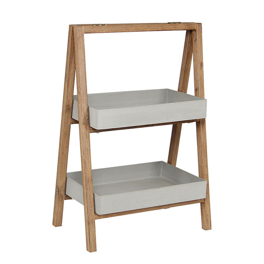 Garden Shelf Norton | size: Length: 70cm, Width: 40cm, Height: 100cm | color: Gray | image: 1 | variant: 1005299