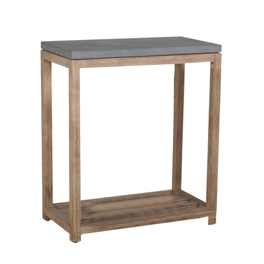 Garden Shelf Sandstone 1 | size: Length: 65.5cm, Width: 34.5cm, Height: 75cm | color: Gray | image: 1 | variant: 1010734