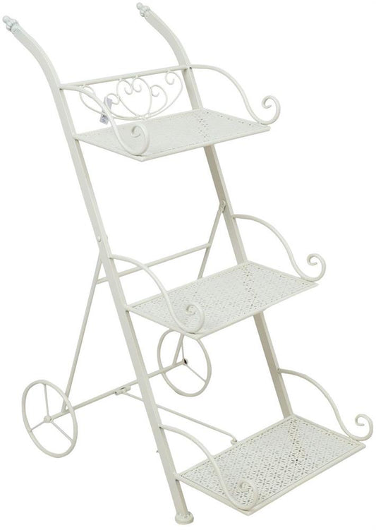 Garden Shelf Sandy 2 | size: Width: 35cm, Height: 79cm | color: White | image: 1 | variant: 1017580