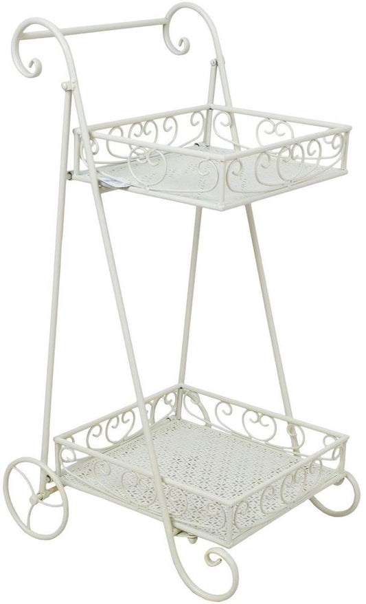 Garden Shelf Sandy 4 | size: Width: 35cm, Height: 75cm | color: White | image: 1 | variant: 1017582