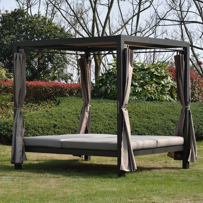 Garden Sofa East Colchester | size: Length: 200cm, Height: 210cm, Depth: 188cm | color: Brown/Beige | image: 2 | variant: 1005593