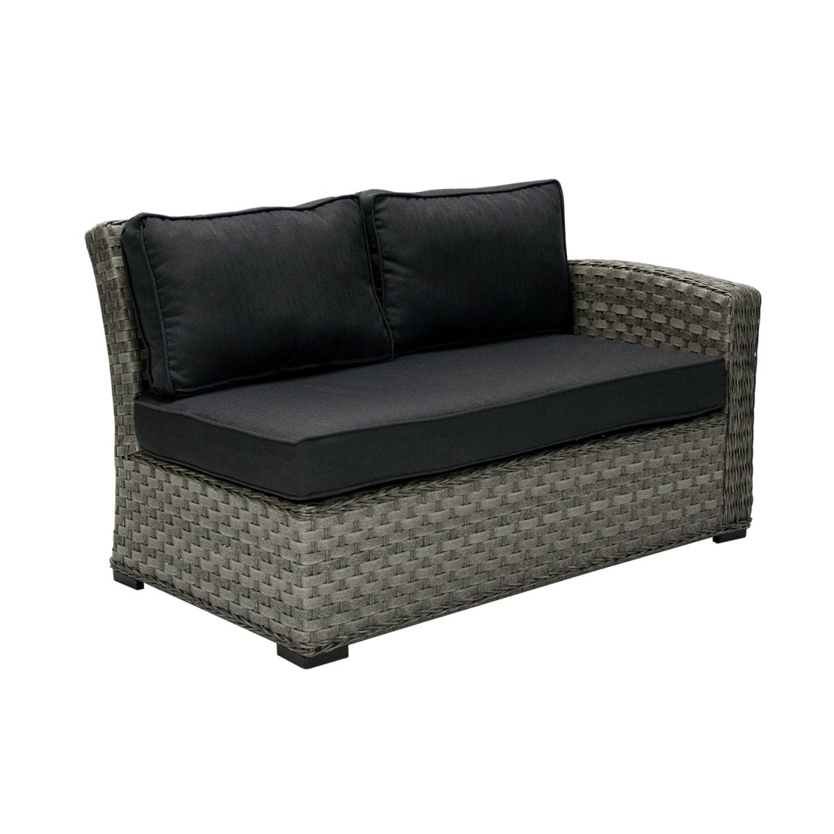 Garden Sofa Geneva | size: Length: 132cm, Height: 78cm, Depth: 81cm | color: Gray | image: 1 | variant: 1010596