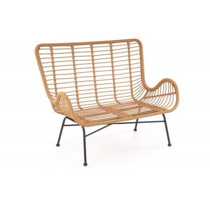 Garden Sofa Ikaro XL | size: Length: 70cm, Width: 120cm, Height: 96cm | color: Brown/Grey | image: 2 | variant: 1017779