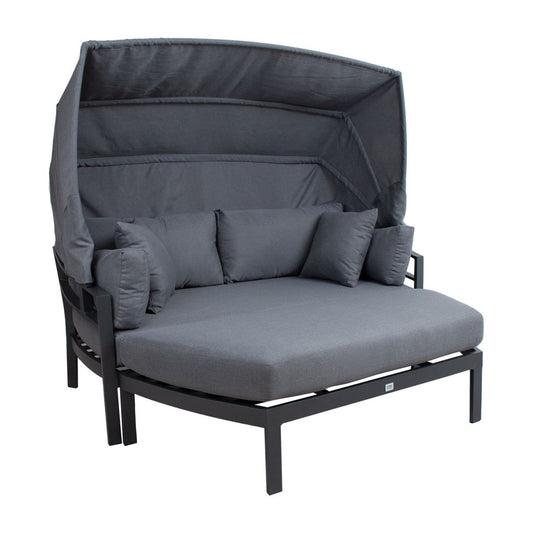 Garden Sofa Tomson | size: Length: 182cm, Height: 72.5cm, Depth: 82cm | color: Gray | image: 1 | variant: 1012210