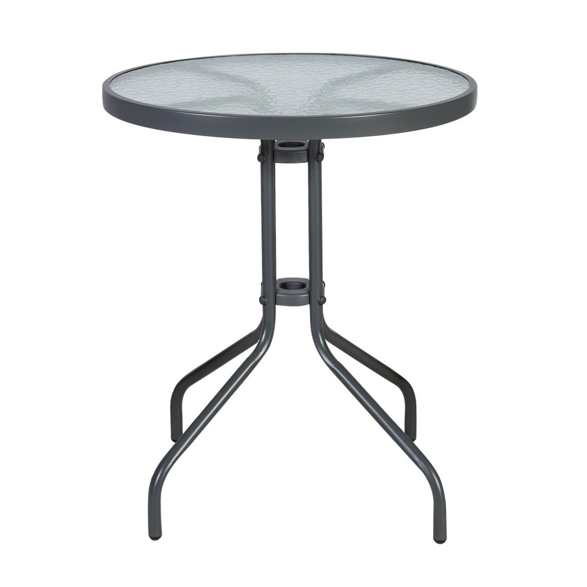 Garden Table Bistro | size: Length: 60cm, Width: 60cm, Height: 70cm, Diameter: 60cm | color: Gray | image: 1 | variant: 1010612