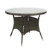 Garden Table Didcot | size: Length: 100cm, Width: 100cm, Height: 71cm, Diameter: 100cm | color: Brown | image: 1 | variant: 1000605