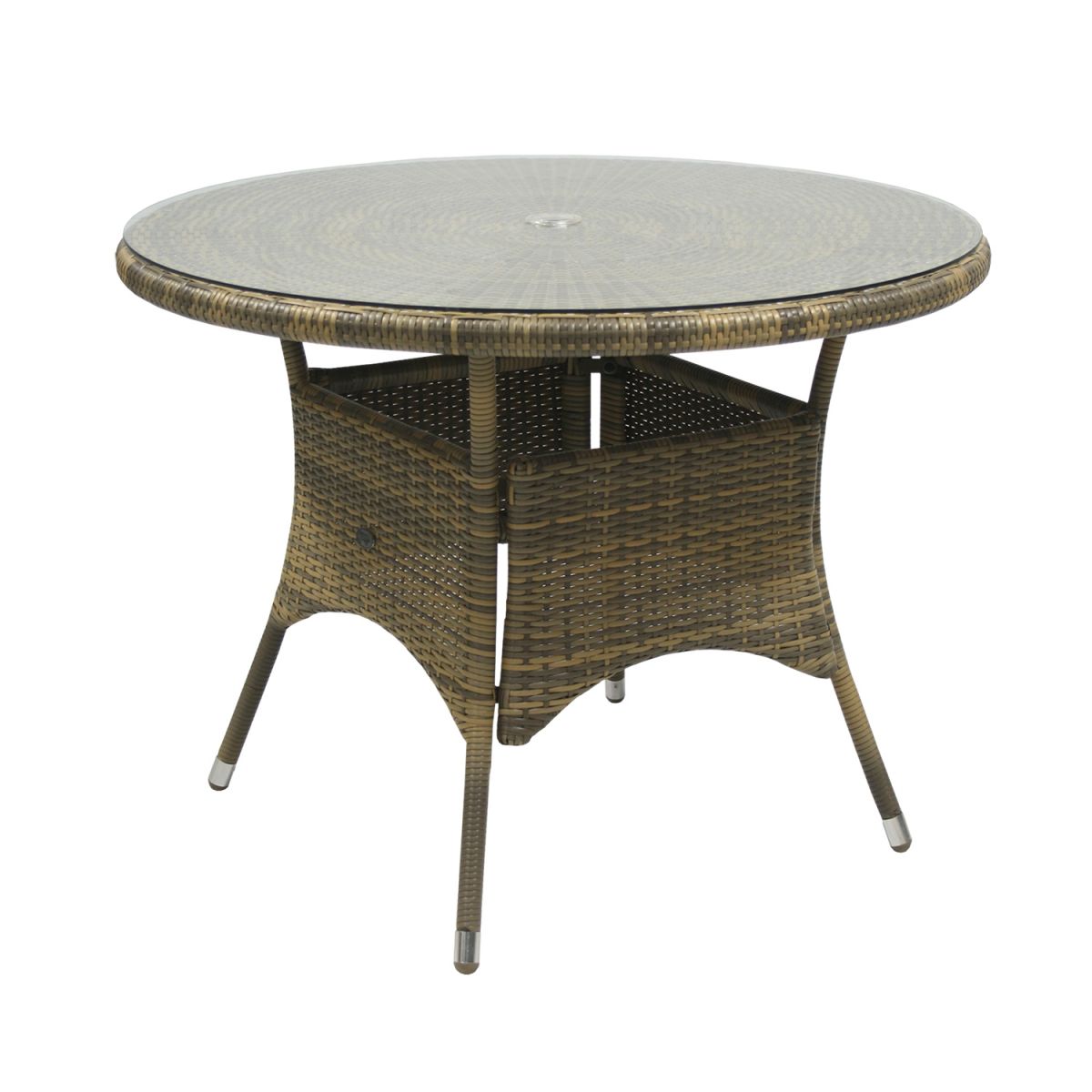 Garden Table Didcot | size: Length: 100cm, Width: 100cm, Height: 71cm, Diameter: 100cm | color: Gray | image: 1 | variant: 1000604