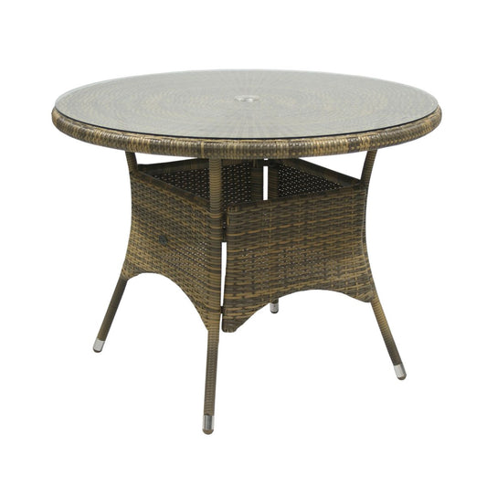 Garden Table Didcot | size: Length: 100cm, Width: 100cm, Height: 71cm, Diameter: 100cm | color: Gray | image: 1 | variant: 1000604