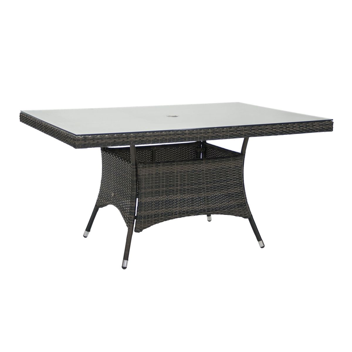 Garden Table Didcot | size: Length: 150cm, Width: 100cm, Height: 74cm | color: Brown | image: 1 | variant: 1004894