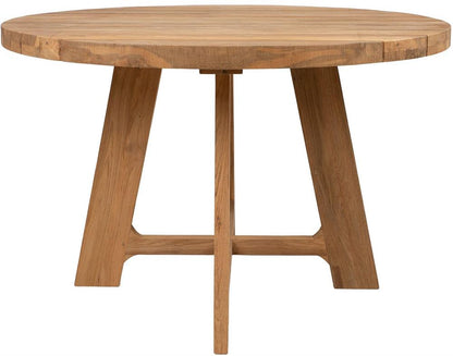 Garden Table East Amman | size: Height: 78cm, Diameter: 120cm | color: Brown | image: 2 | variant: 1006211
