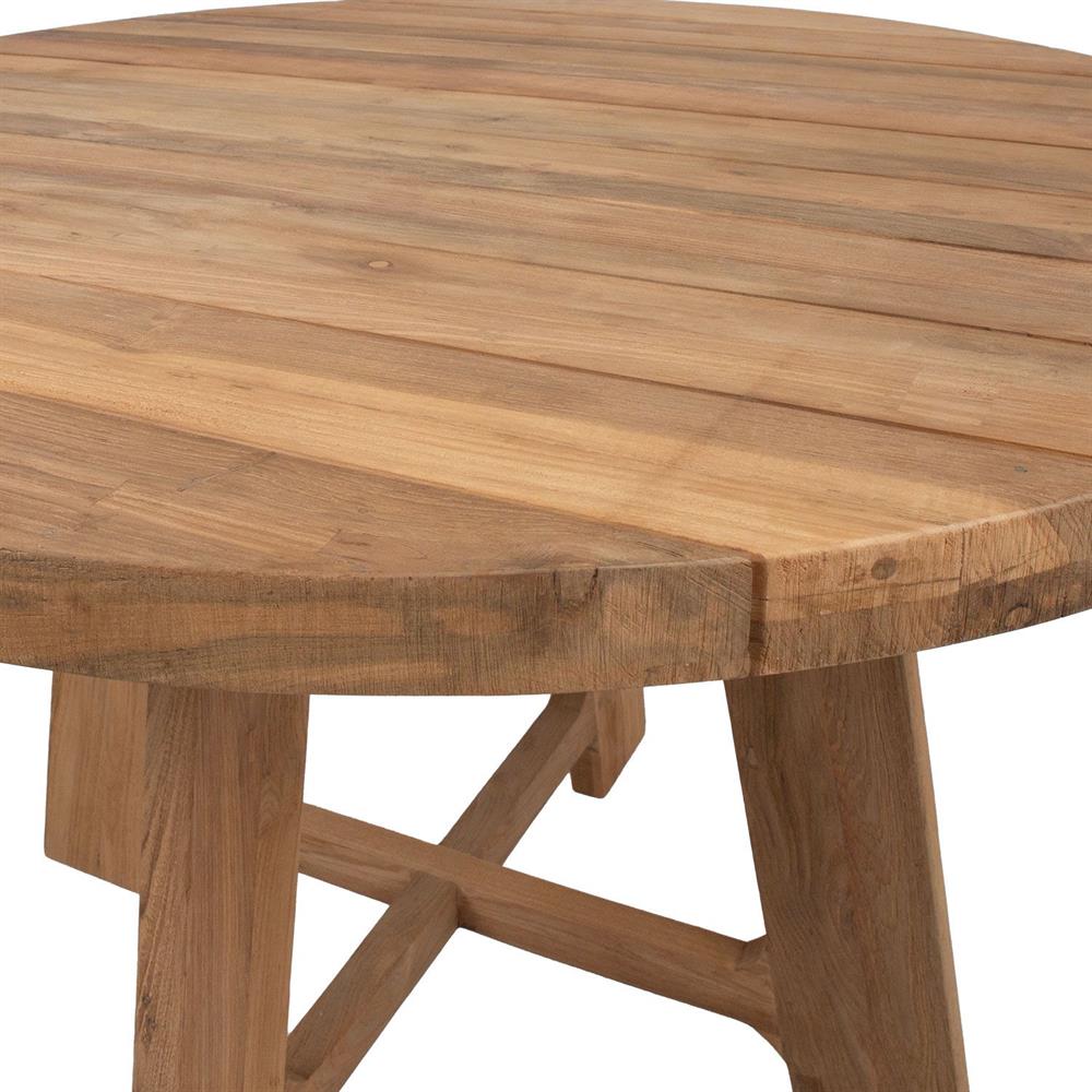 Garden Table East Amman | size: Height: 78cm, Diameter: 120cm | color: Brown | image: 3 | variant: 1006211