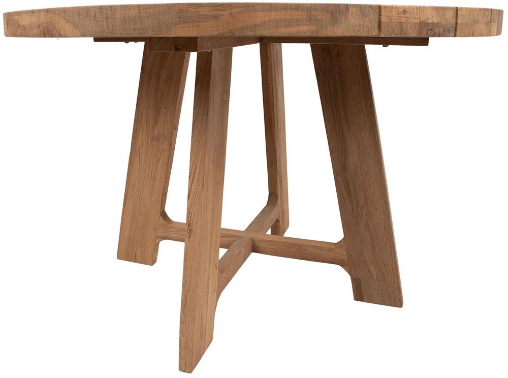 Garden Table East Amman | size: Height: 78cm, Diameter: 120cm | color: Brown | image: 4 | variant: 1006211