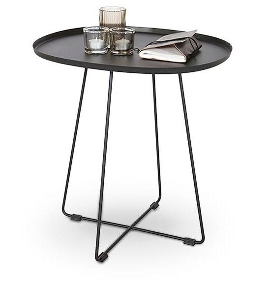 Garden Table East Horsens | size: Length: 50cm, Width: 42cm, Height: 51cm | color: Black | image: 0 | variant: 1006588