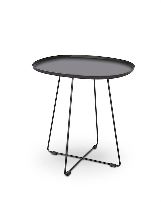 Garden Table East Horsens | size: Length: 50cm, Width: 42cm, Height: 51cm | color: Black | image: 1 | variant: 1006588