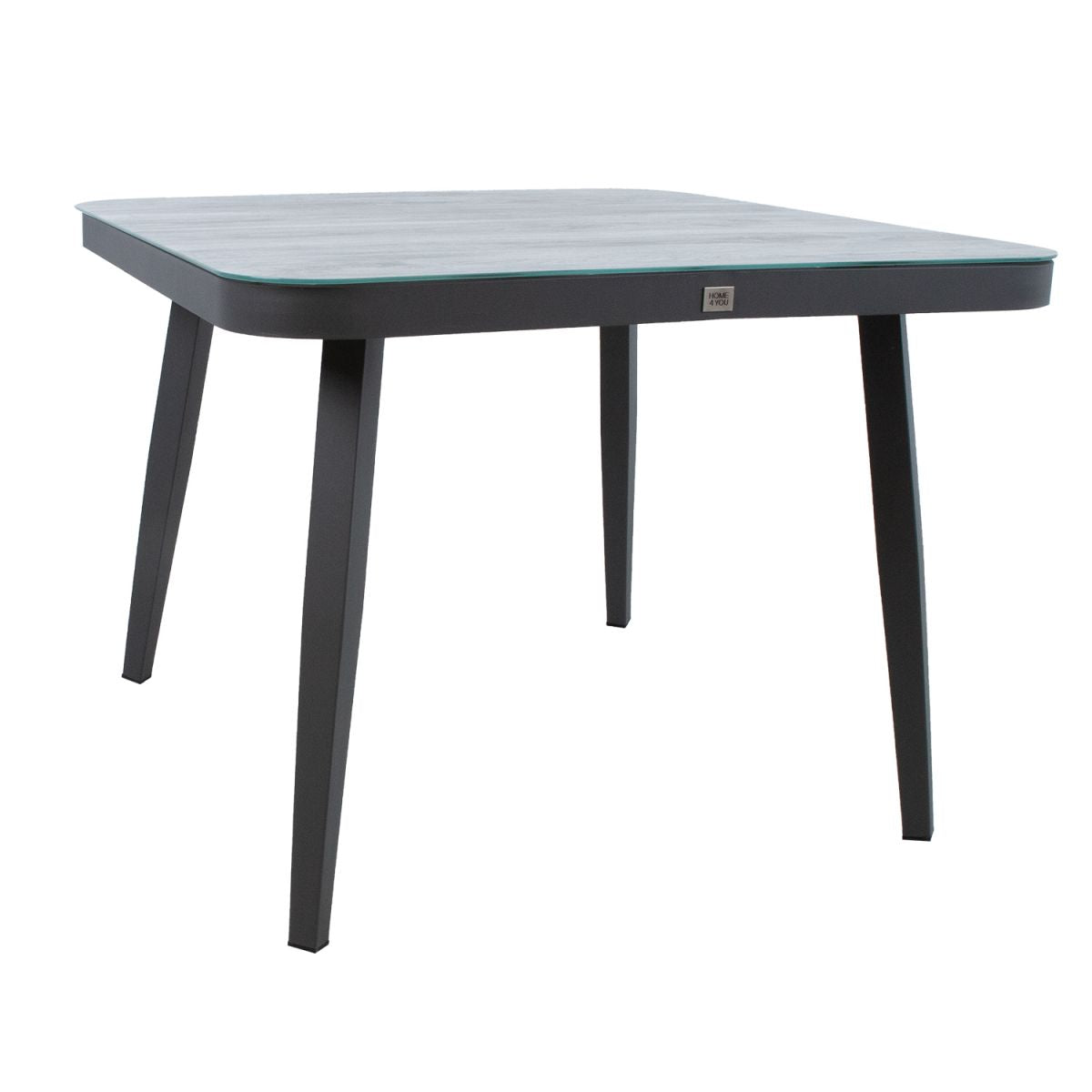 Garden Table East Newbury | size: Length: 100cm, Width: 100cm, Height: 74cm | color: Gray | image: 1 | variant: 1005166