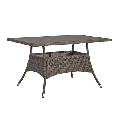 Garden Table East Newport | size: Length: 150cm, Width: 83cm, Height: 72cm | color: Gray | image: 1 | variant: 1004889