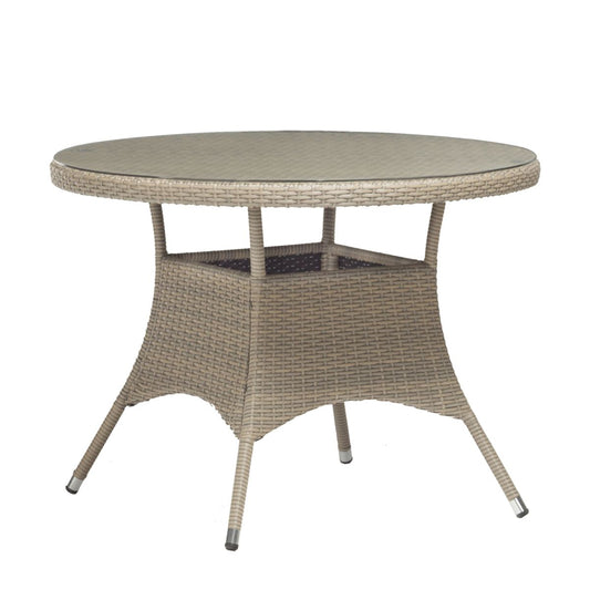 Garden Table East Shrewsbury | size: Length: 100cm, Width: 100cm, Height: 74cm, Diameter: 100cm | color: Gray | image: 1 | variant: 1004891
