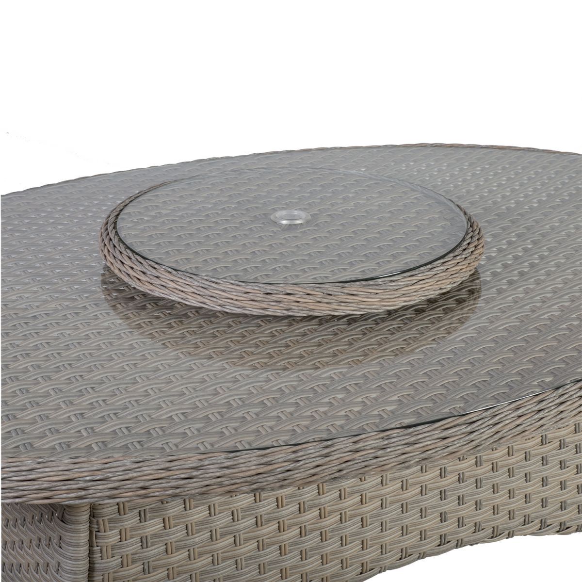 Garden Table East Stirling | size: Length: 180cm, Width: 120cm, Height: 74cm | color: Beige | image: 2 | variant: 1004899