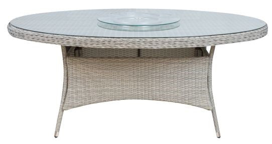 Garden Table Kirkwall | size: Length: 180cm, Width: 120cm, Height: 75cm | color: Gray | image: 2 | variant: 1005770