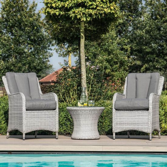 Garden Table Kirkwall | size: Length: 56cm, Width: 56cm, Height: 46cm, Diameter: 56cm | color: Gray | image: 3 | variant: 1005758