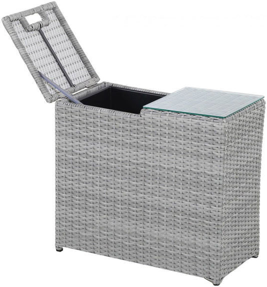 Garden Table Kirkwall | size: Length: 67cm, Width: 34cm, Height: 60cm | color: Gray | image: 1 | variant: 1005614