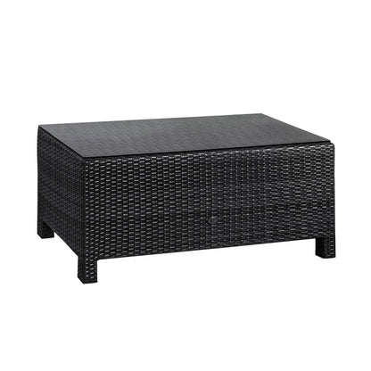 Garden Table Newbury | size: Length: 102cm, Width: 50.5cm, Height: 43.5cm | color: Black | image: 1 | variant: 1005172