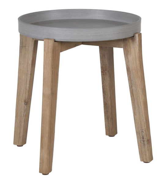 Garden Table Sandstone | size: Length: 51cm, Width: 51cm, Height: 45cm, Diameter: 51cm | color: Gray | image: 0 | variant: 1010619