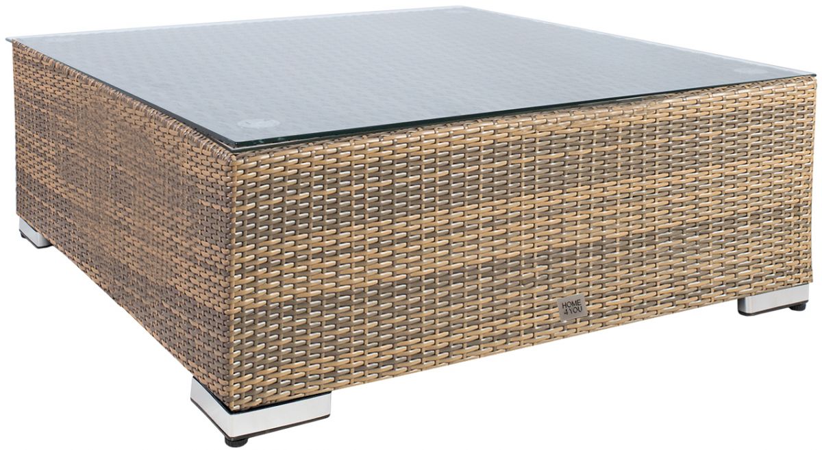 Garden Table Sevilla | size: Length: 71cm, Width: 71cm, Height: 30cm | color: Brown | image: 1 | variant: 1002623