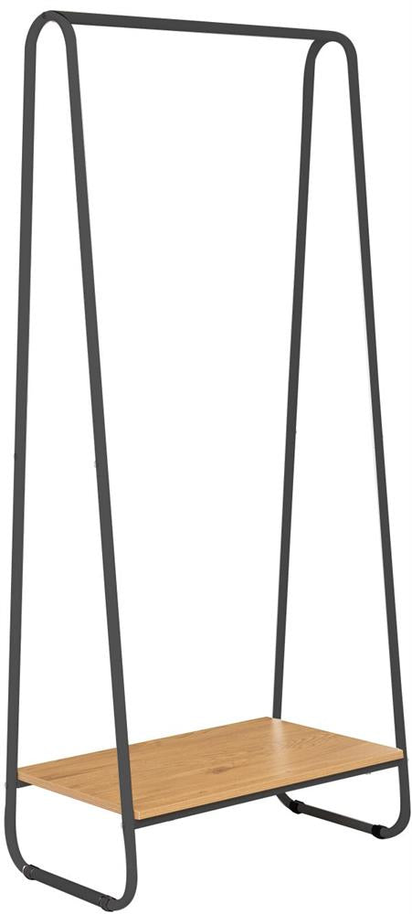 Hallway Furniture Set Hedvig 1 | size: Width: 60cm, Height: 150cm, Depth: 40cm | color: Black/Oak | image: 1 | variant: 1016705