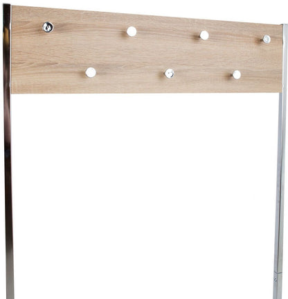 Hallway Furniture Set Whitby | size: Width: 79cm, Height: 178cm, Depth: 32cm | color: Black/Oak/Grey | image: 3 | variant: 1005589